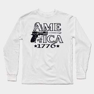 1776 America 2nd Amendment Long Sleeve T-Shirt